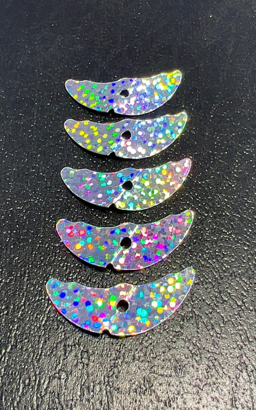 SILVER GLITTER (5pk) DOUBLE SIDED
