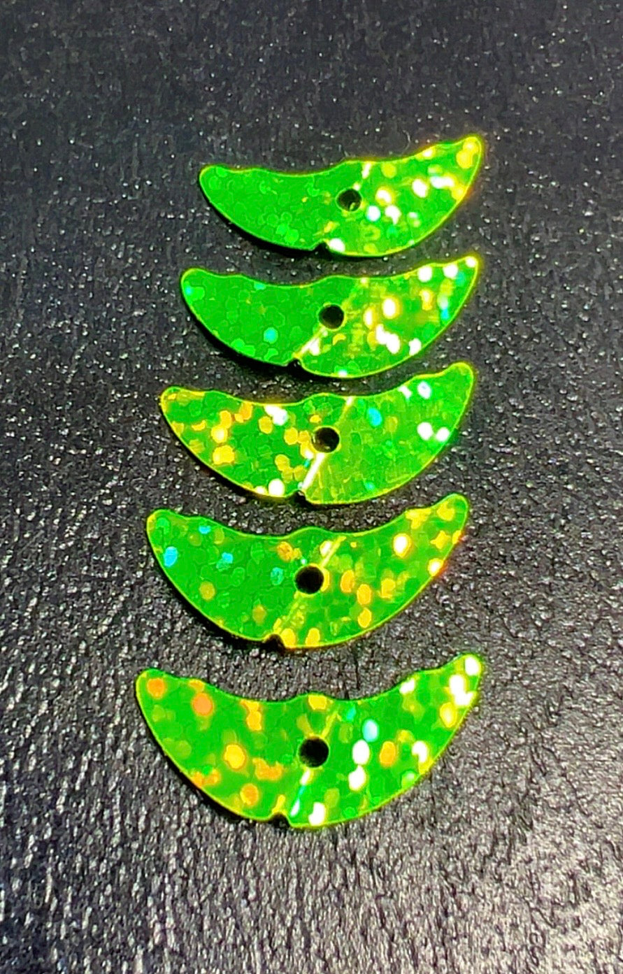 GREEN GLITTER (5pk) DOUBLE SIDED