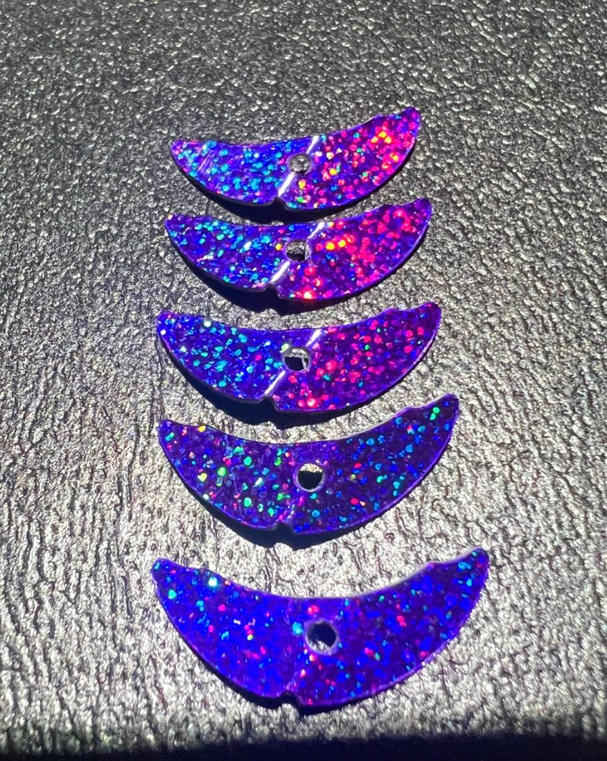 ROYAL PURPLE MINI GLITTER (5pk) DOUBLE SIDED